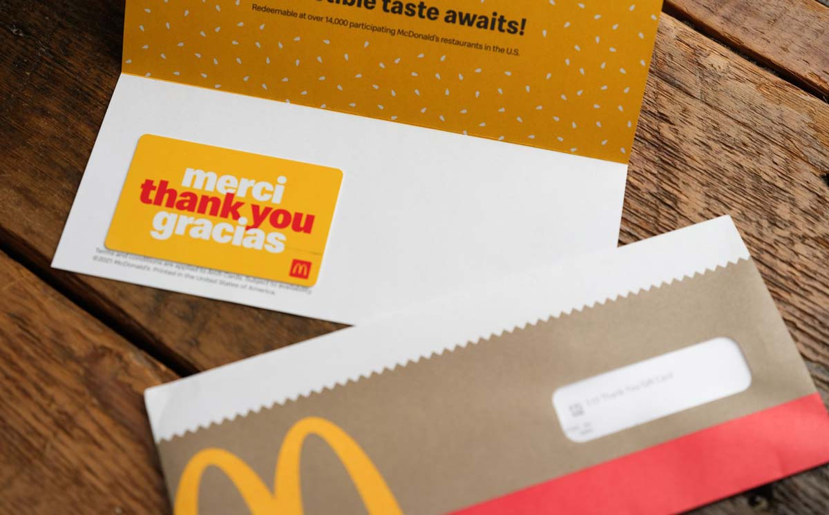how to use mcdonald’s gift card online