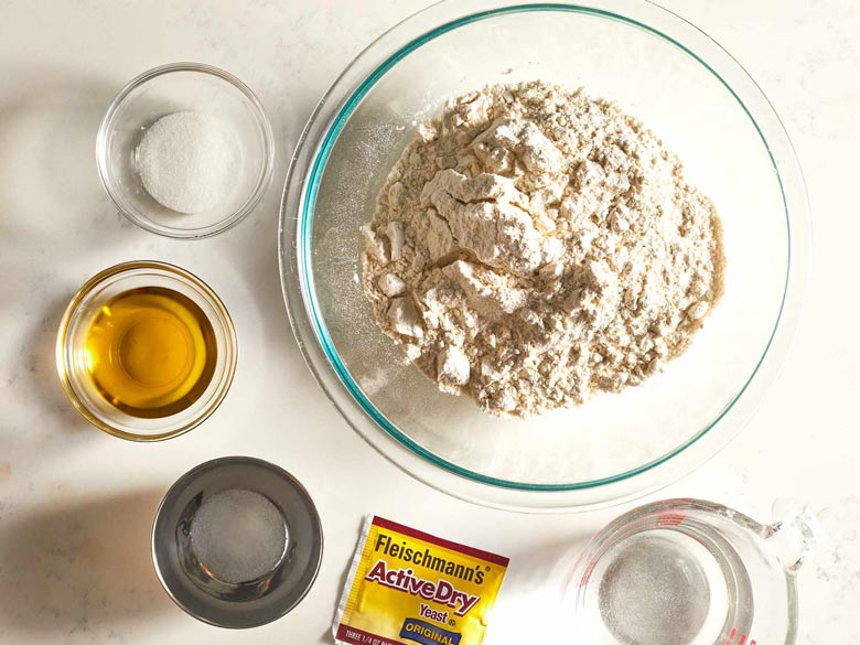 use the right type of flour for pizza dough