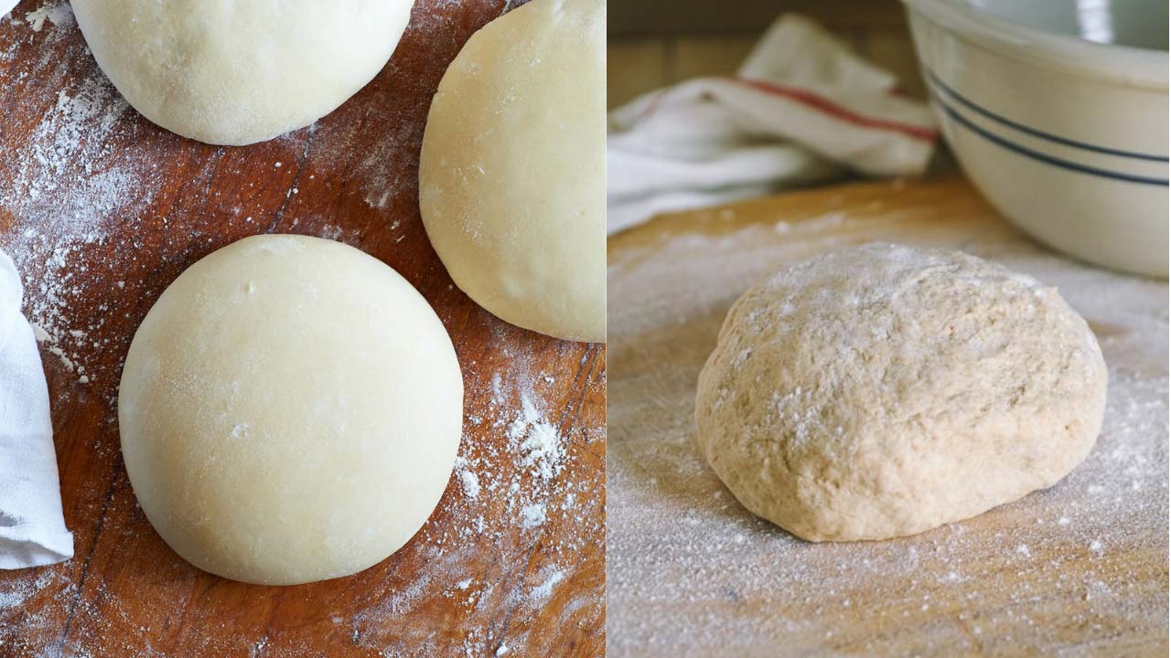 what makes pizza dough and bread dough different