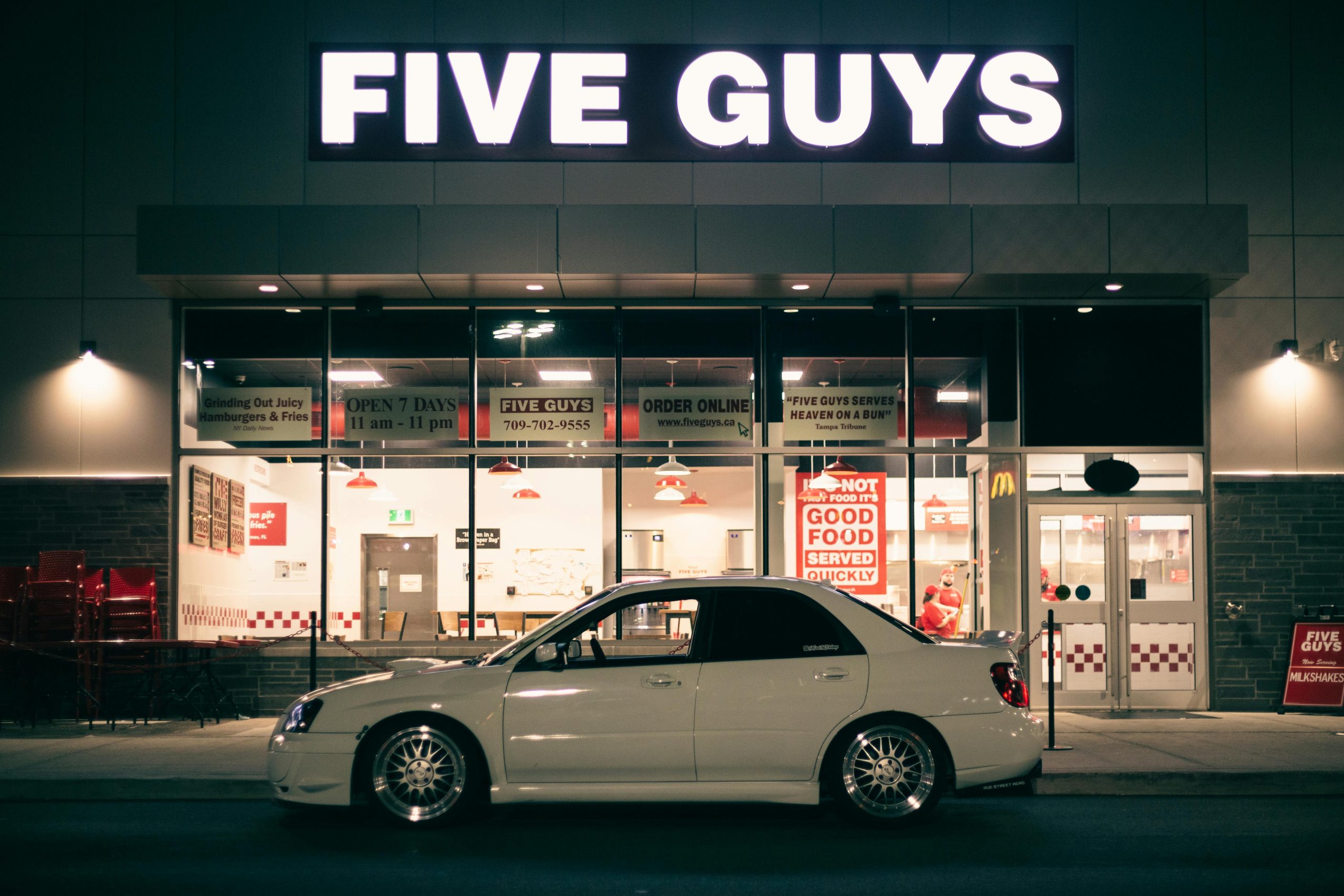 Five Guys Restaurant from the Outside