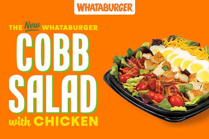 Whataburger advertisement of the Cobb Salad with Chicken