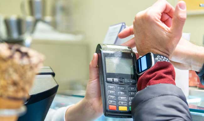 Using a watch for Apple Pay transaction